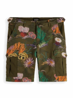 Scotch & Soda Printed Cargo Shorts