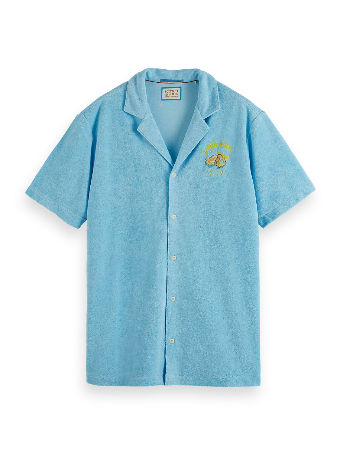 Scotch & Soda Solid Towelling Shirt