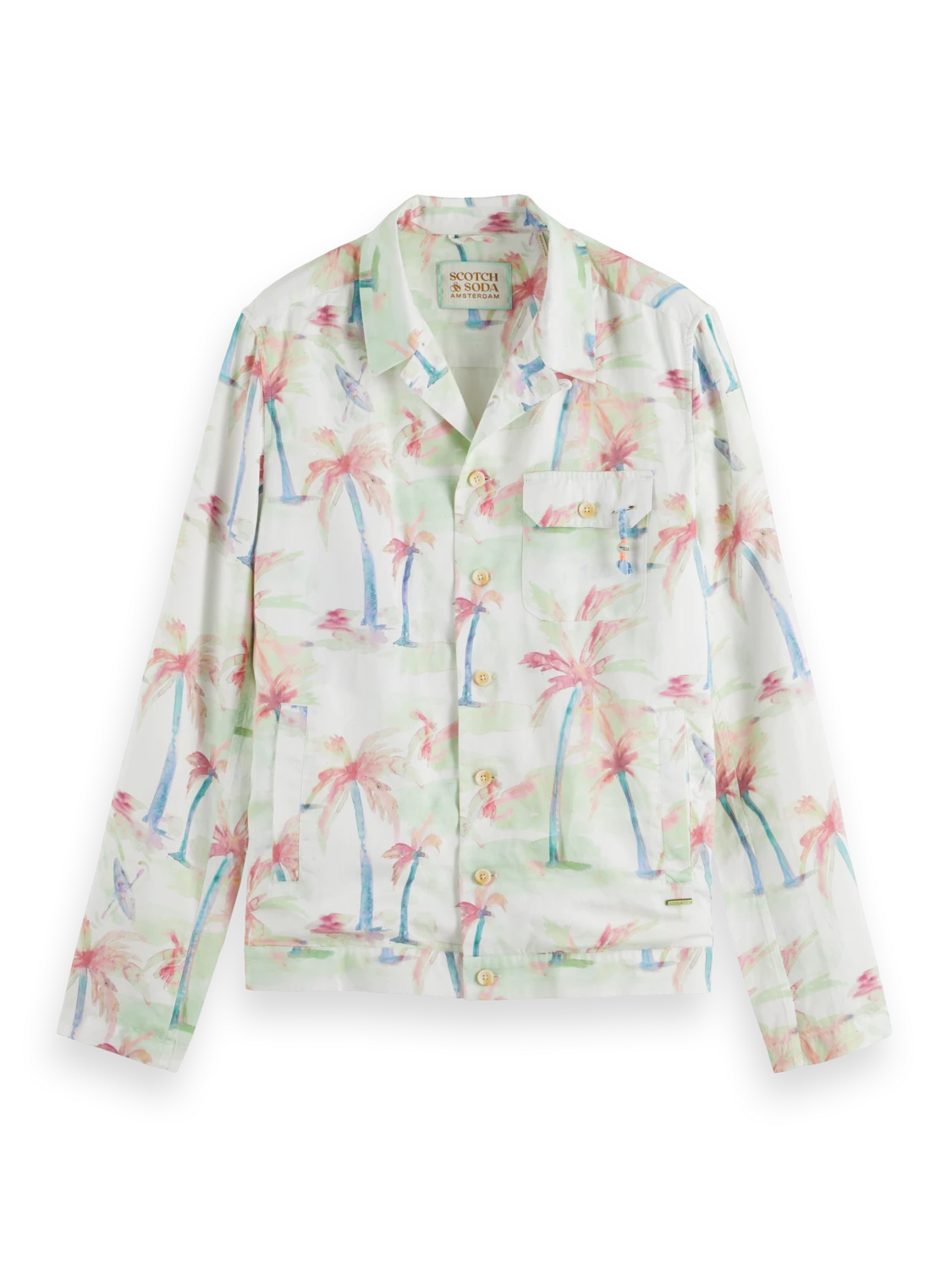 Scotch & Soda Printed Tencel-Hemp Blouson