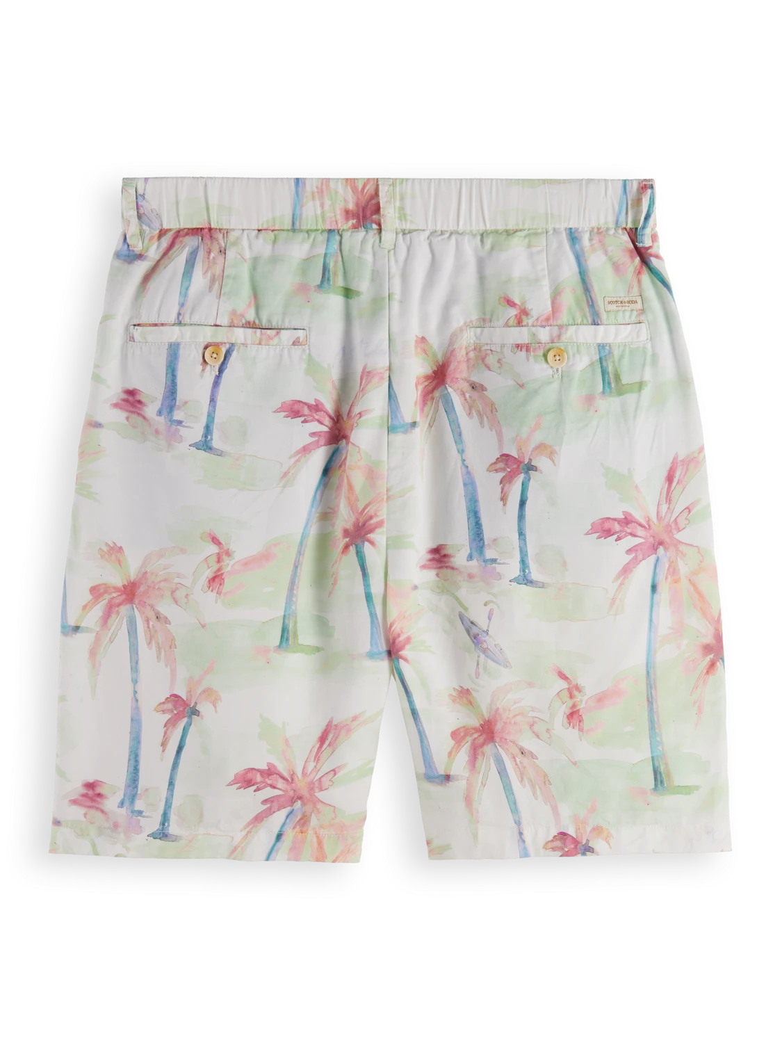 Scotch & Soda Twilt - Printed Pleated Bermuda Shorts - Image 2
