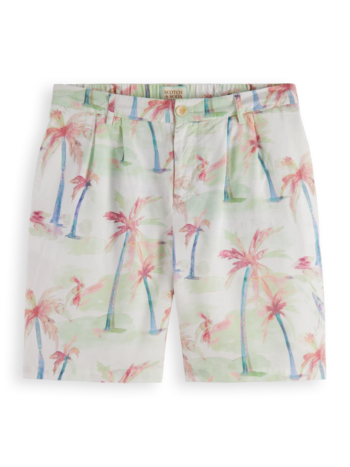 Scotch & Soda Twilt - Printed Pleated Bermuda Shorts