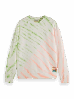 Scotch & Soda Diagonal Tie-Dyed Sweatshirt