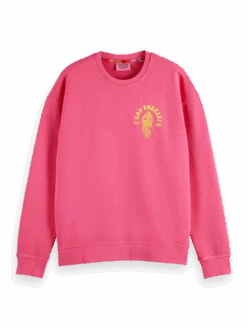 Scotch & Soda Garment-Dyed Artwork Sweatshirt