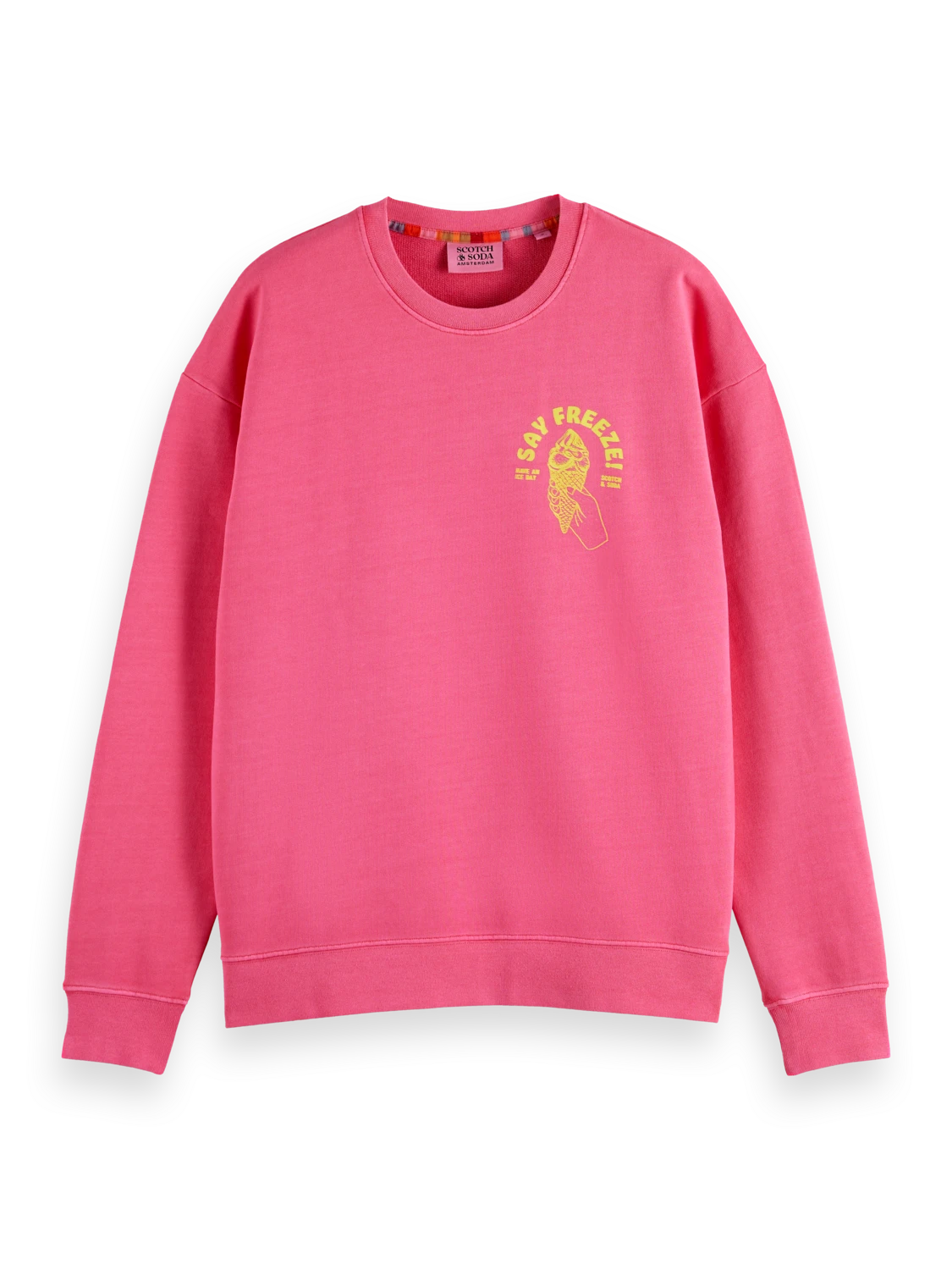 Scotch & Soda Garment-Dyed Artwork Sweatshirt