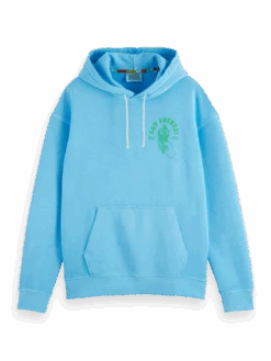 Scotch & Soda Garment-Dyed Artwork Hoodie