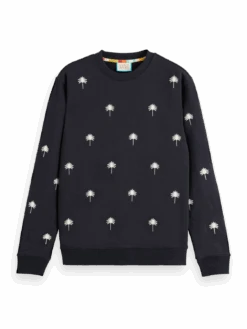 Scotch & Soda Palm Embroidered Sweatshirt