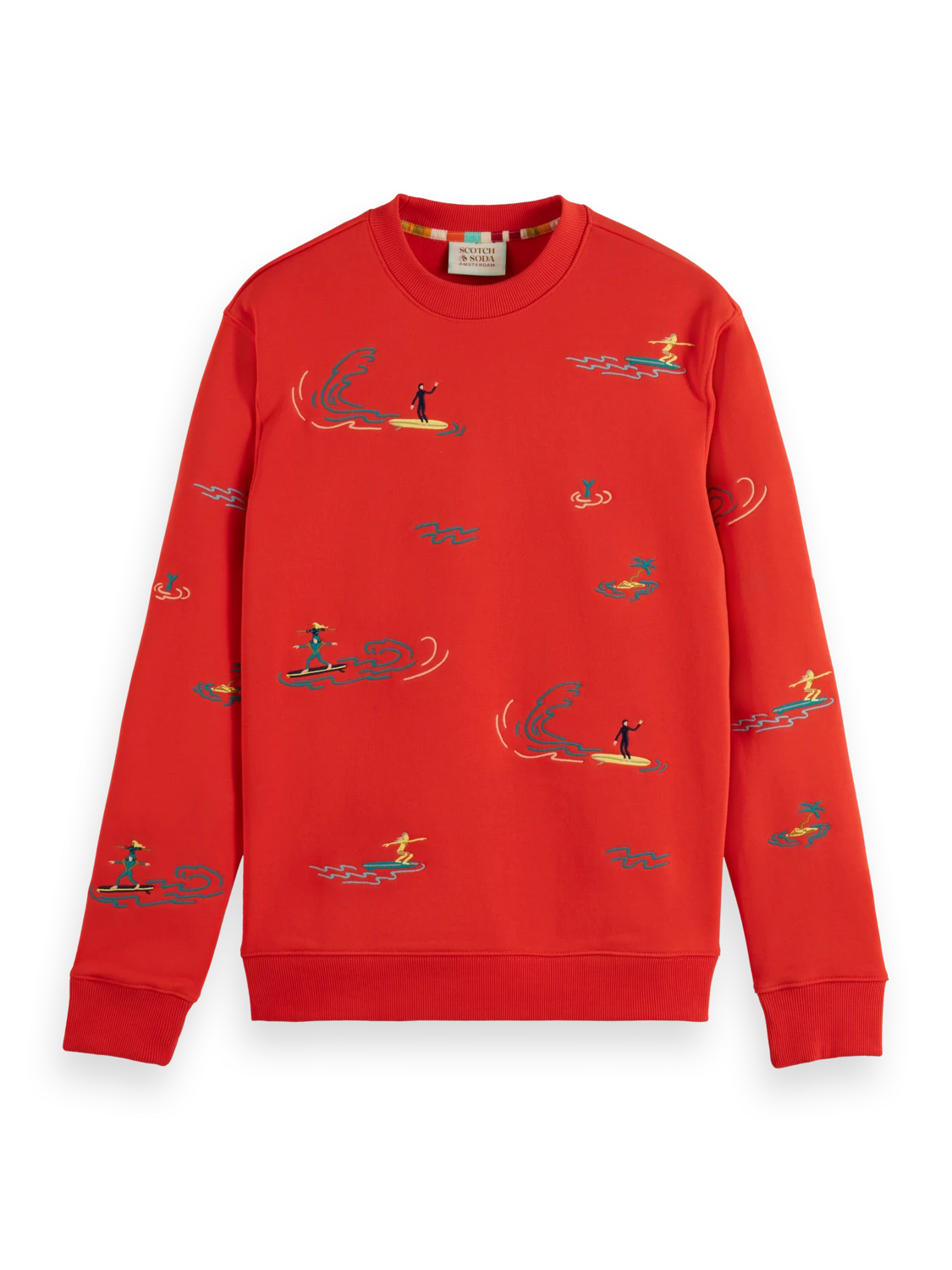 Scotch & Soda Surf Embroidered Sweatshirt