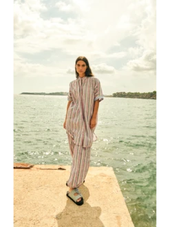 Scotch & Soda Multicolour Lurex Stripe Pull-On Beach Pant