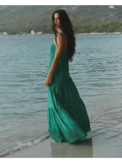 Scotch & Soda Maxi Dress With Smock Detail